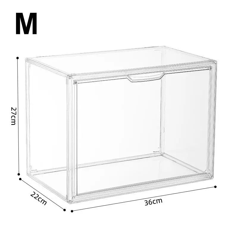 Transparent Acrylic Desktop Display Cabinet – Dustproof Storage Desktop Display Cabinet Axl M