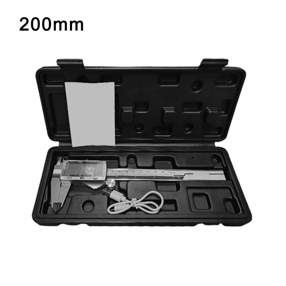 Digital Vernier Caliper – Rechargeable, 0.01mm Precision, 300mm Digital Vernier Caliper Axl 200MM China Mainland
