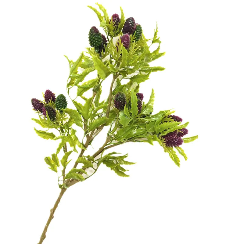 Artificial Berry Branch 3-Fork Stem – Wedding Floral Décor Artificial Floral Stem Axl