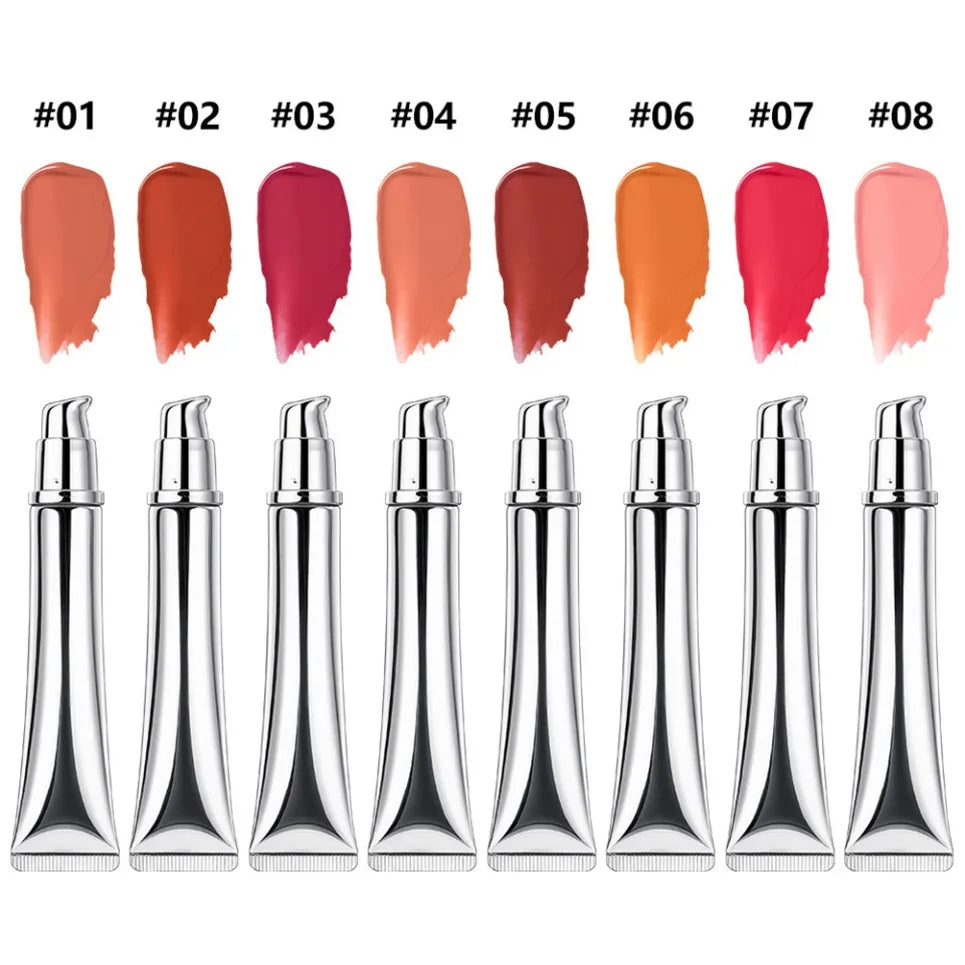 Vegan Liquid Blush Private Label Custom Logo Silver Tube Liquid Blush Axl