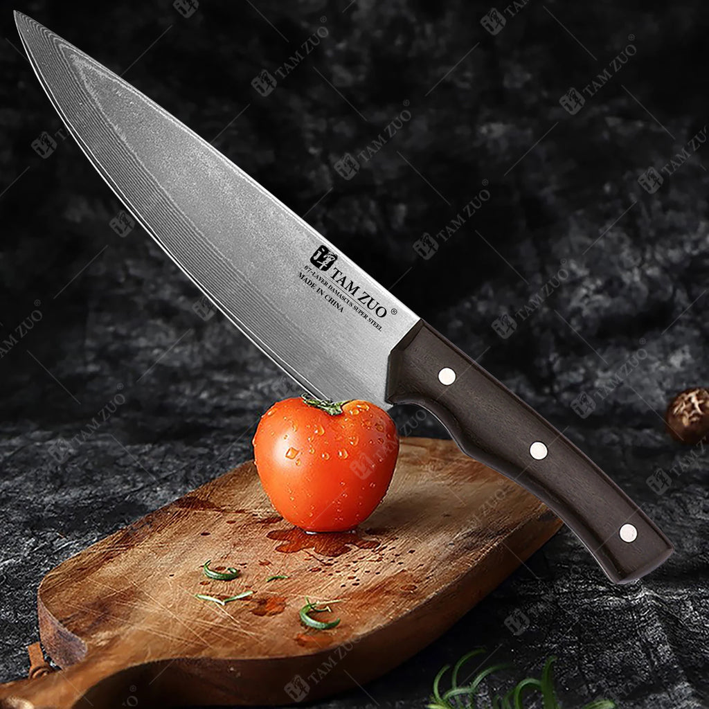 TAMZUO 67-Layer Damascus Steel Chef Knife | Japanese Kitchen Knife Damascus Chef Knife Axl