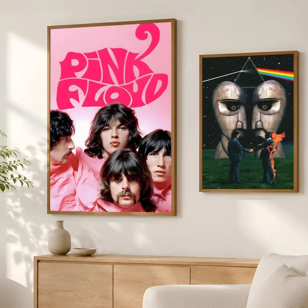 Pink Floyd Self-Stick HD Wall Art Poster – Waterproof Decor Wall Art Poster Axl