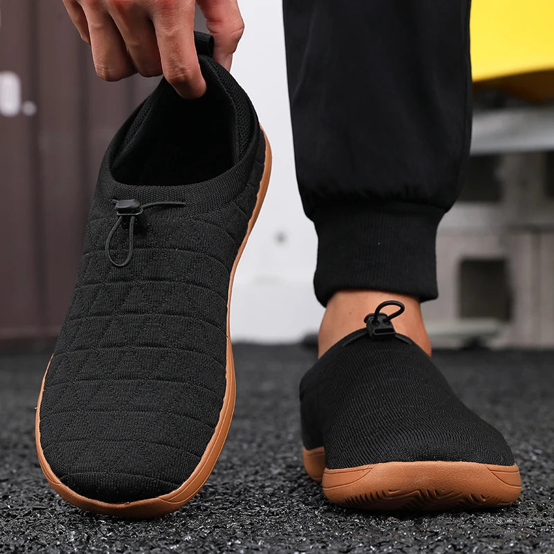 Men's Barefoot Slip-On Sneakers – Breathable Mesh Wide Fit Slip-On Sneakers Axl