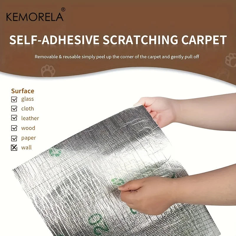 KEMORELA 2-Pack Self-Adhesive Cat Scratch Mats – Furniture Protector Cat Scratching Mat Axl
