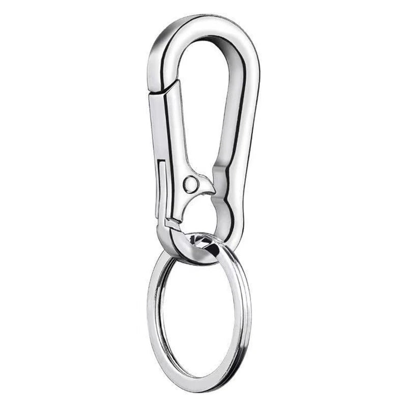 Stainless Steel Horseshoe Buckle Keychain – Men's Key Ring Keychain Key Ring Axl
