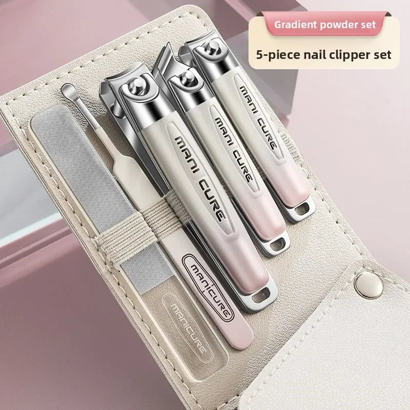 Stainless Steel Nail Clipper Kit – Manicure & Pedicure Set Nail Care Kit Axl New5Set-Gradually va