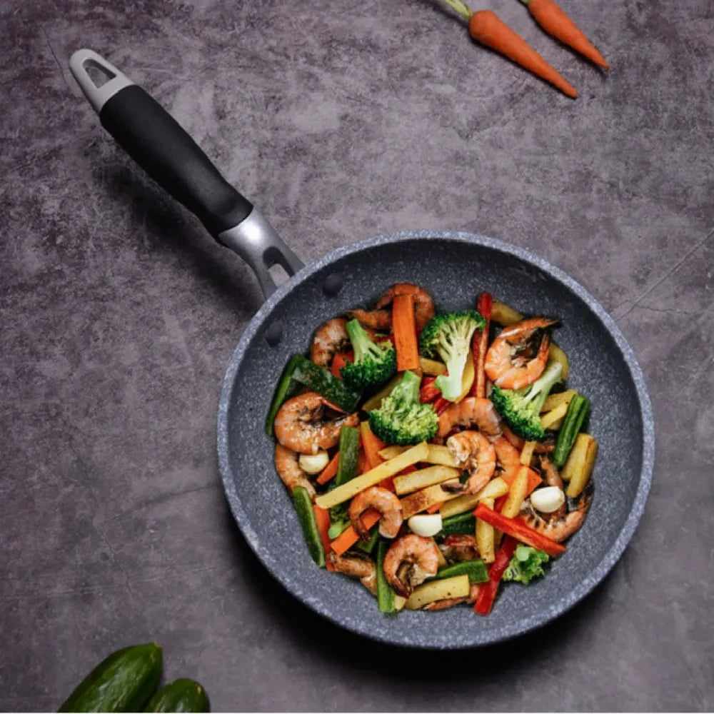 KEMORELA Stone Non-Stick Frying Pan 20–28cm | Gas & Induction Non-Stick Frying Pan Axl