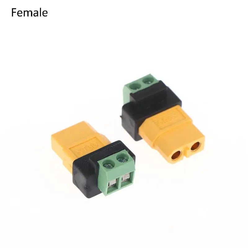 XT60 to 2-Pin Terminal Adapter – Solderless Charging Connector Charging Connector Adapter Axl XT60 Female