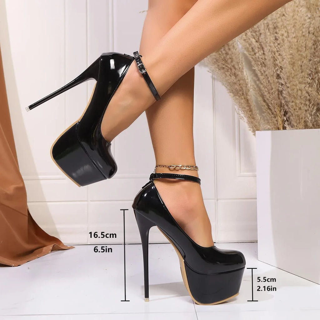 Pink Stiletto Heel Pumps – Women's Plus Size Party Shoes Stiletto Heel Pumps Axl Black 45