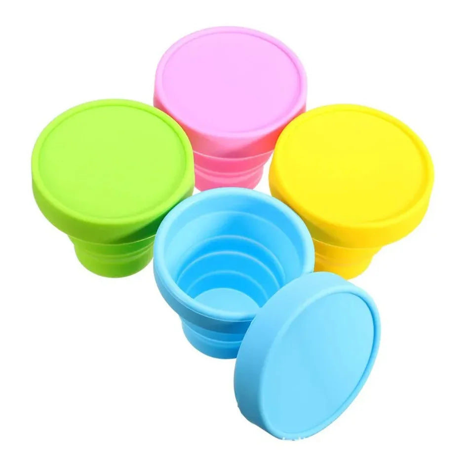 Collapsible Silicone Folding Cup – Travel & Camping Tumbler Collapsible Silicone Cup Axl