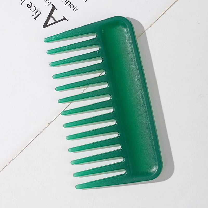 Large Wide Tooth Detangling Comb – Heat-Resistant Hair Styling Wide Tooth Comb Axl Green
