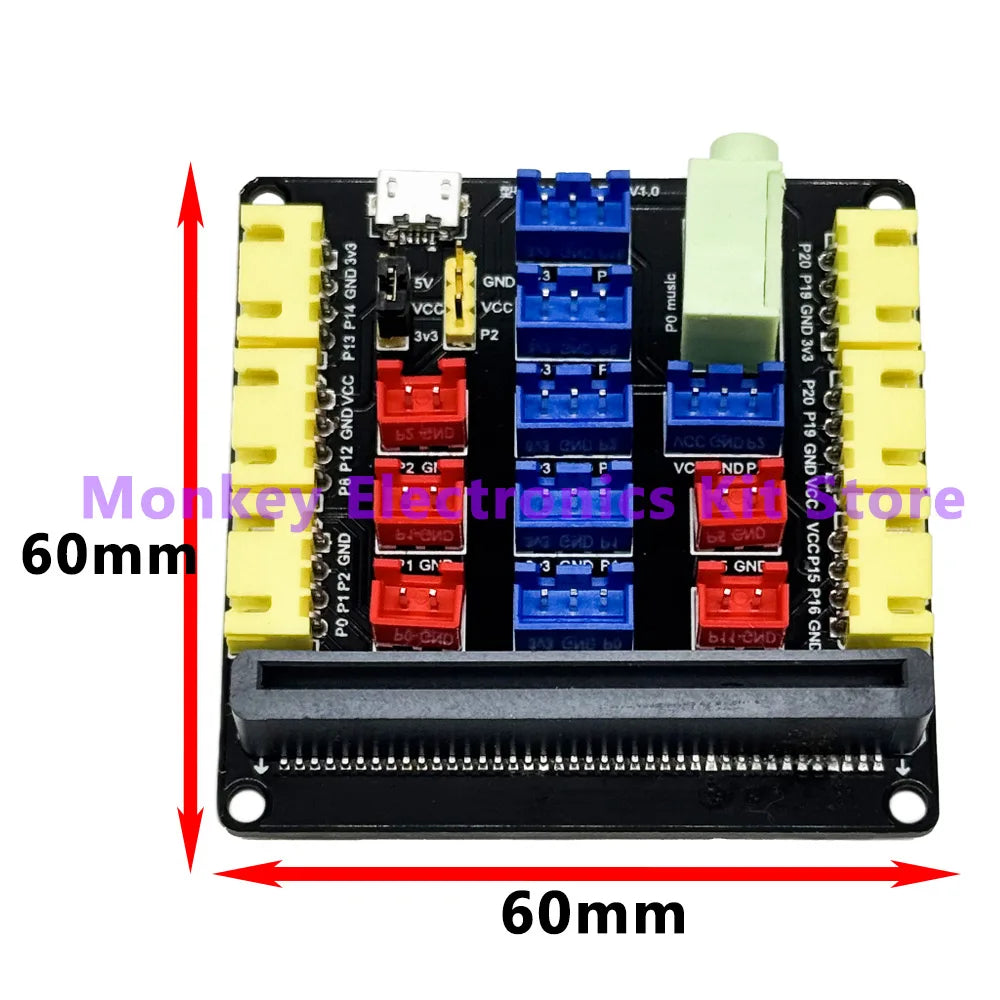 Micro:bit Expansion Board V1/V2/V3 – Python Dev Connector Expansion Board Axl