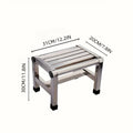 Stainless Steel Stool – Modern Metal Home Stool, No Assembly Home Metal Stool Axl height 30cm