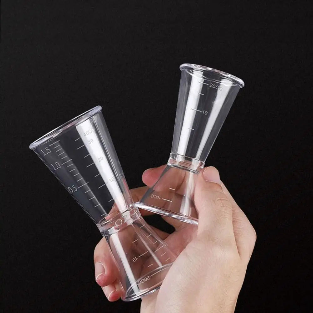 Cocktail Jigger Measuring Cup – Clear PP Home Bar Tool Cocktail Jigger Axl