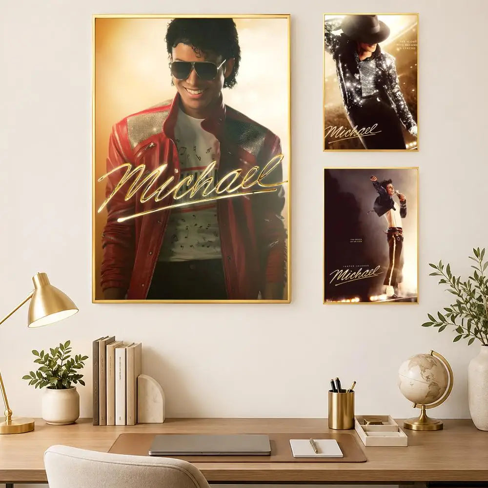 Michael Jackson HD PVC Wall Poster – Self-Stick & Waterproof Wall Art Poster Axl