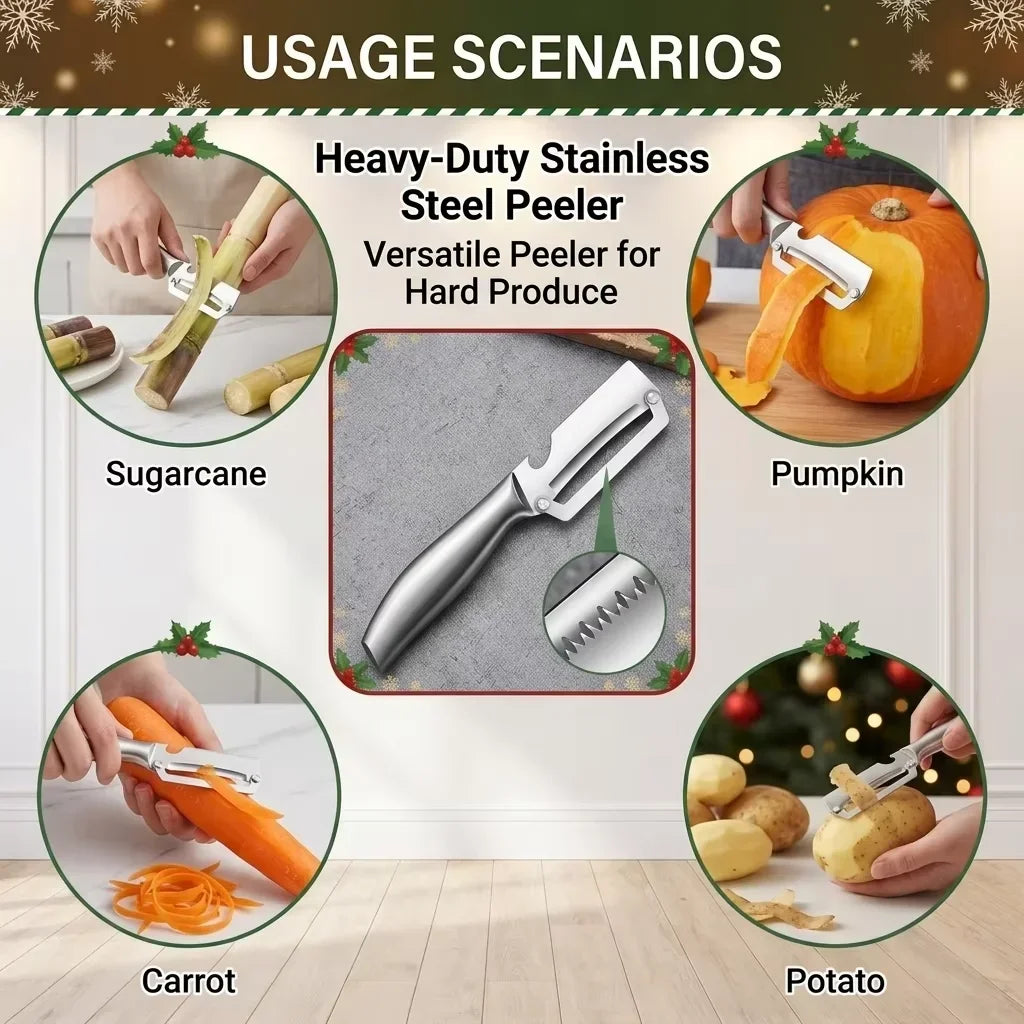 Stainless Steel Fruit & Vegetable Peeler with Bottle Opener Fruit & Vegetable Peeler Axl