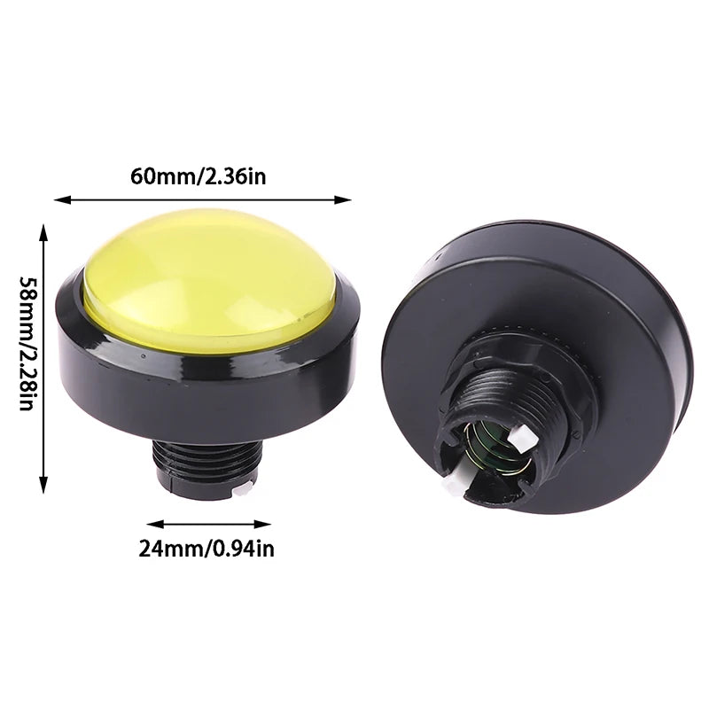 60mm LED Arcade Button with Microswitch – DIY Game Machine Arcade Button Axl