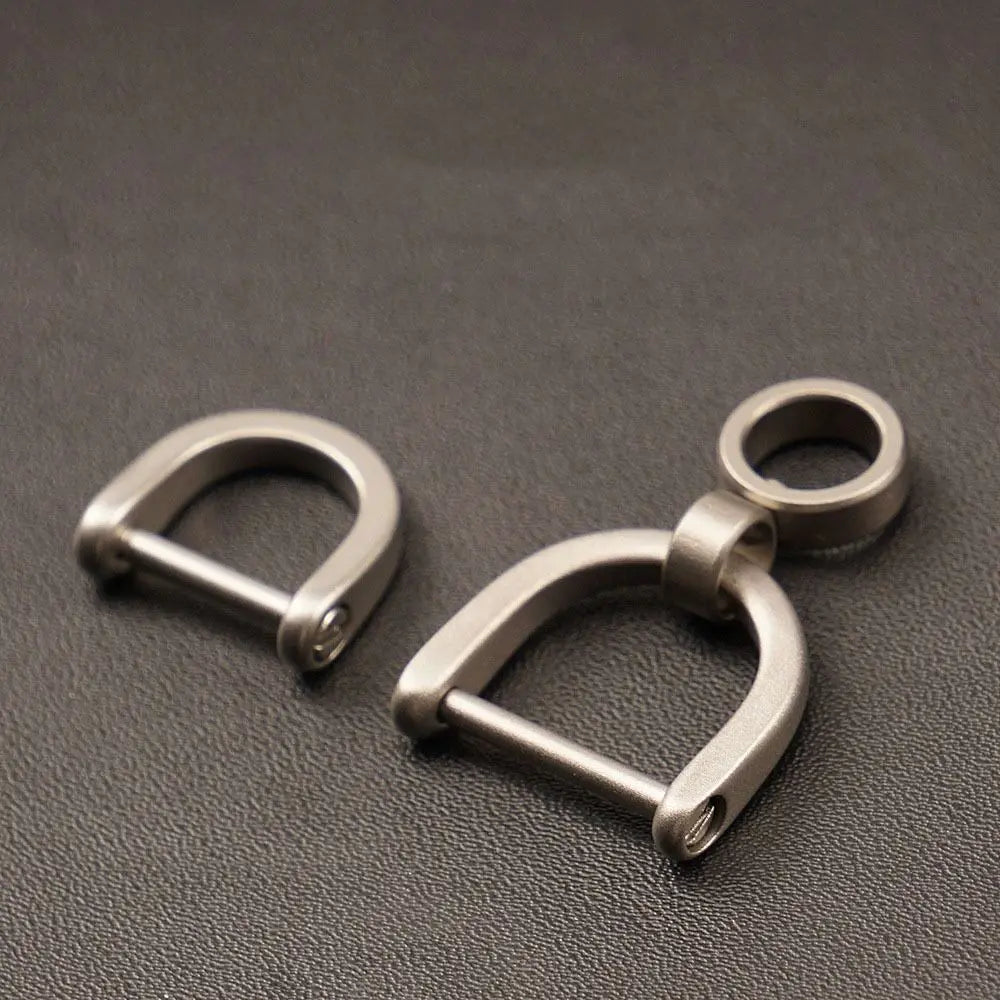 Titanium Alloy Horseshoe Buckle Carabiner – EDC Keychain Hook Carabiner Buckle Hook Axl