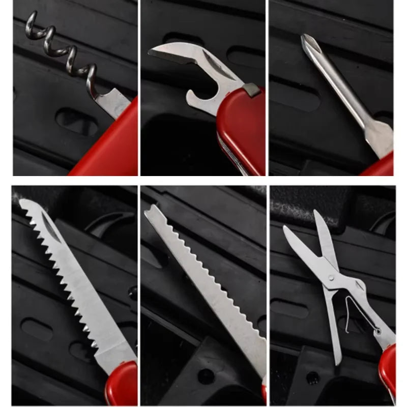 PLYS 8/11-in-1 Folding Pocket Knife – EDC Stainless Multitool Folding Multitool Knife Axl