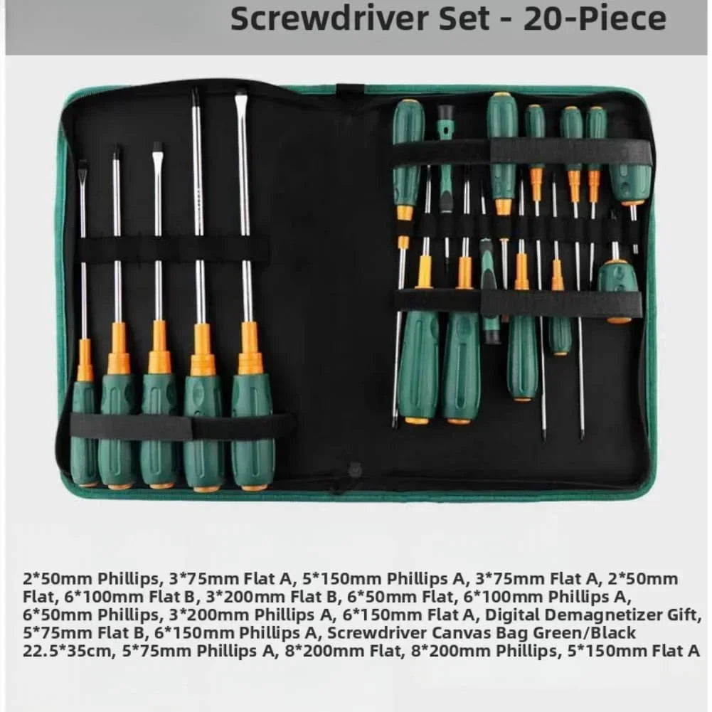 Magnetic Screwdriver Set – Non-Slip Handles, Flathead & Phillips Screwdriver Set Axl 20pcs China Mainland