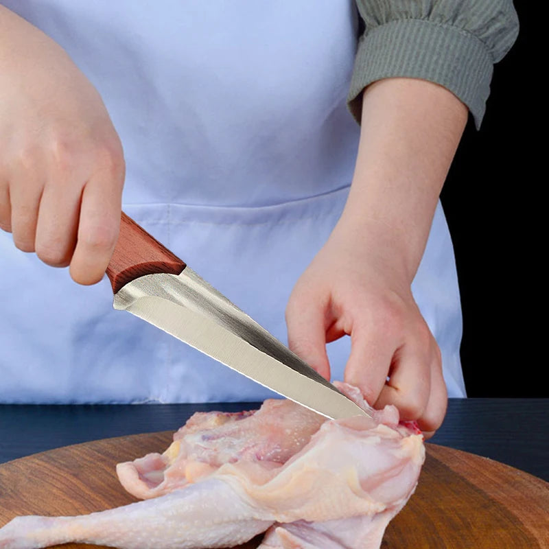 Stainless Steel Boning Knife with Sheath | 14.5cm Sharp Blade Boning Knife Axl