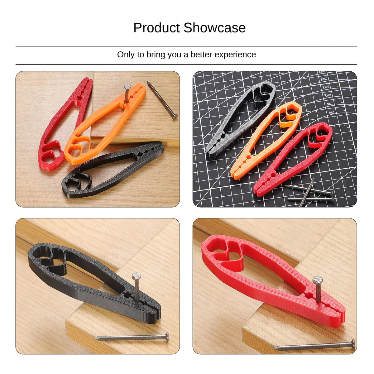 Portable Nail Fixer Tool – Sliding Joint Pliers for Woodworking Nail Holder Plier Axl