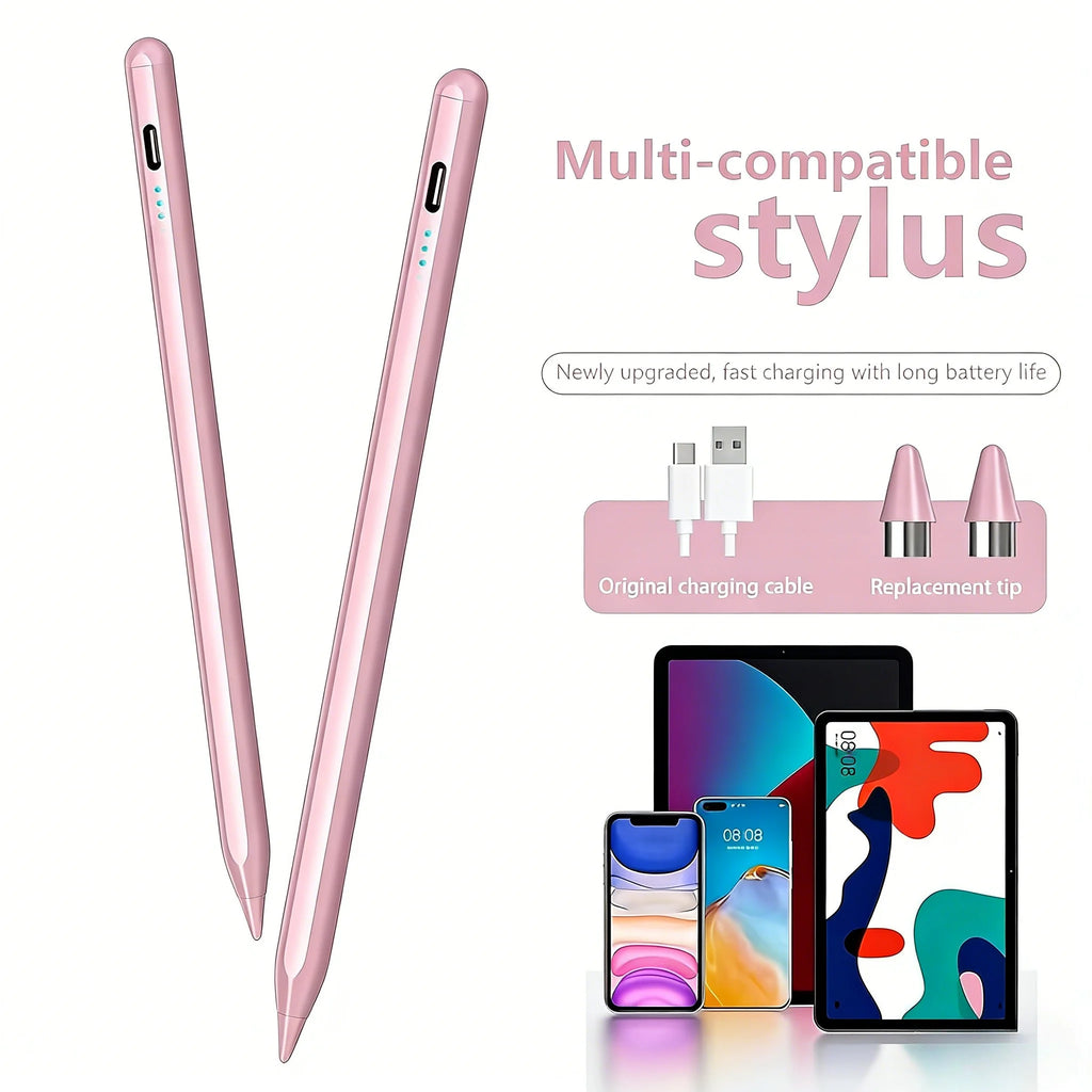 Universal Stylus Pen for iPad, Android & iOS Tablets Tablet Stylus Pen Axl ZP3-Pink-01