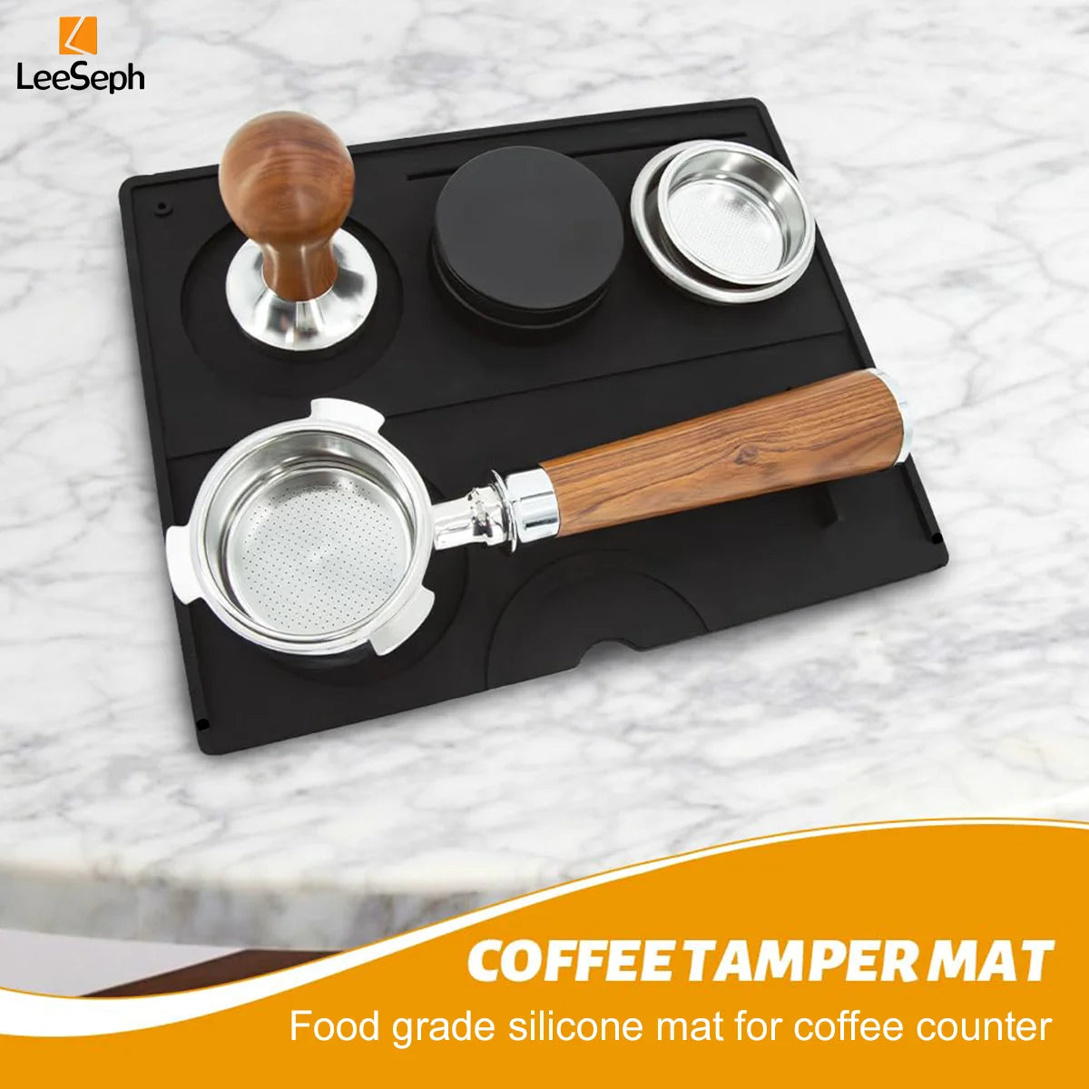 Silicone Espresso Tamping Mat & Station – 51/53/58mm Barista Espresso Tamping Mat Axl