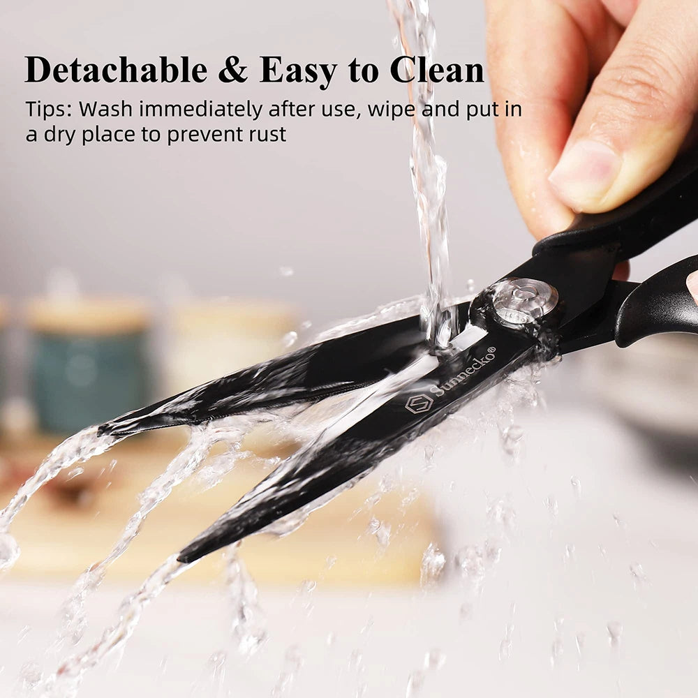 Sunnecko Kitchen Scissors – Titanium Heavy Duty Shears Detachable Kitchen Scissors Axl