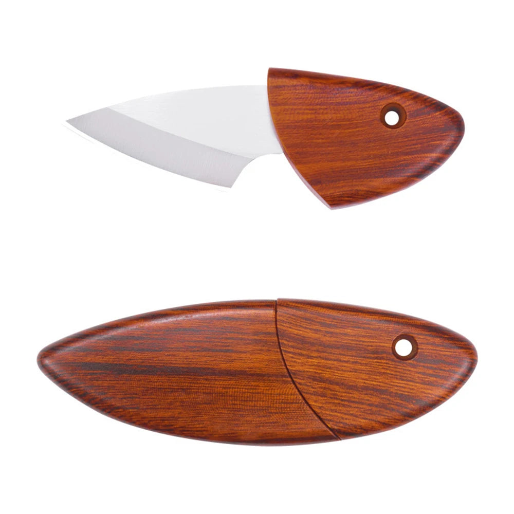 InLeung Mini Stainless Steel Boning & Chef Knife – 5.5" Blade Kitchen Knife Axl A Knife with Cover
