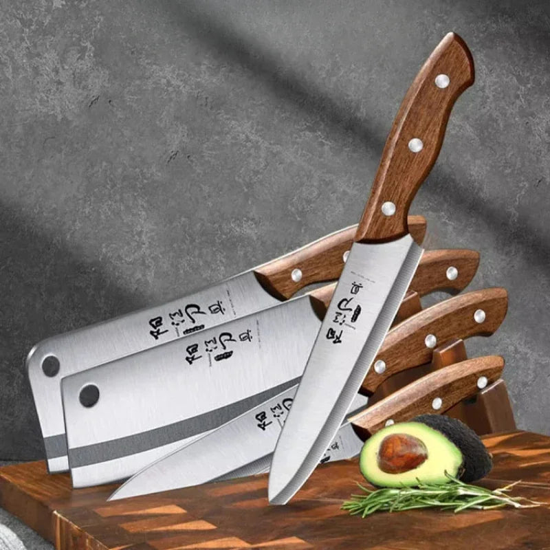 PLYS Chef's Stainless Steel Cleaver Knife – Sharp 18cm Blade Chef's Cleaver Knife Axl