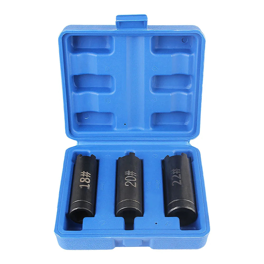 3pc Motorcycle Clutch Nut Removal Four-Claw Socket 18/20/22mm Motorcycle Repair Tool Axl