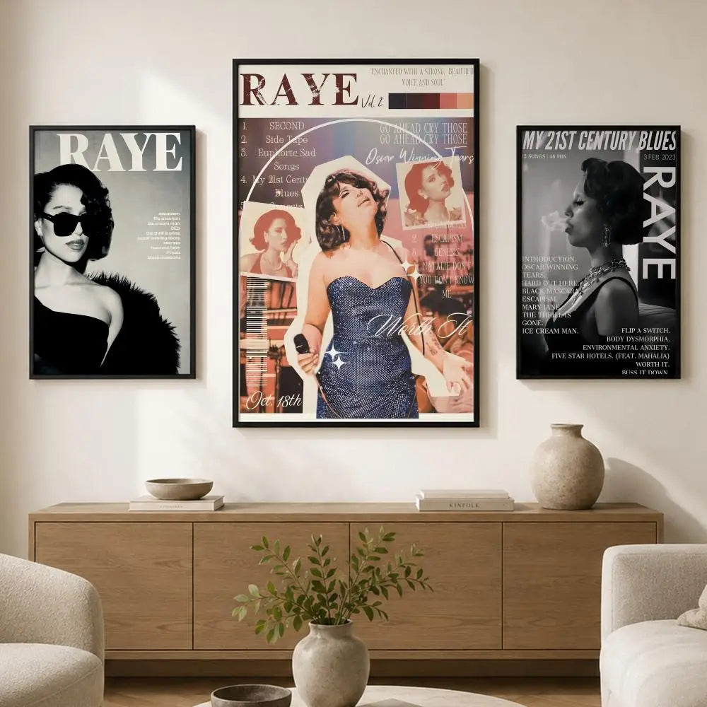 R-RAYE Singer Waterproof PVC Wall Poster – Peel & Stick HD Art Wall Art Poster Axl