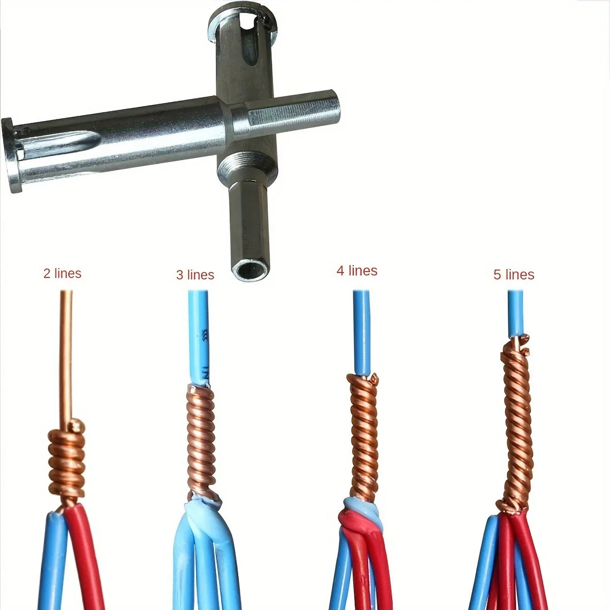 5-Wire Fast Splice Terminal Tool – No-Strip Wire Connector Wire Splice Terminal Axl