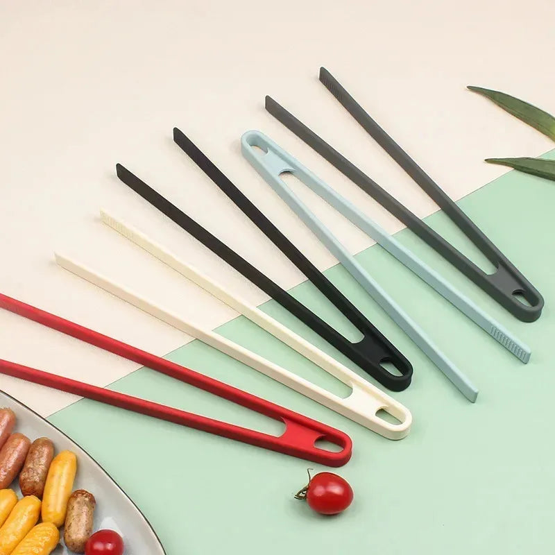 Silicone Food Tongs – Non-Slip BBQ, Grill & Salad Cooking Clip Silicone Kitchen Tongs Axl