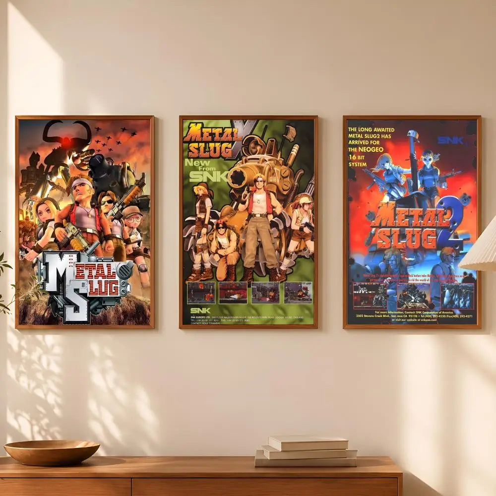 Metal Slug Game HD PVC Self-Stick Wall Art Poster | Waterproof Wall Art Poster Axl