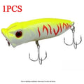 9cm 12g Floating Popper Lure – Freshwater & Saltwater Hard Bait Fishing Popper Lure Axl yellow-1pcs
