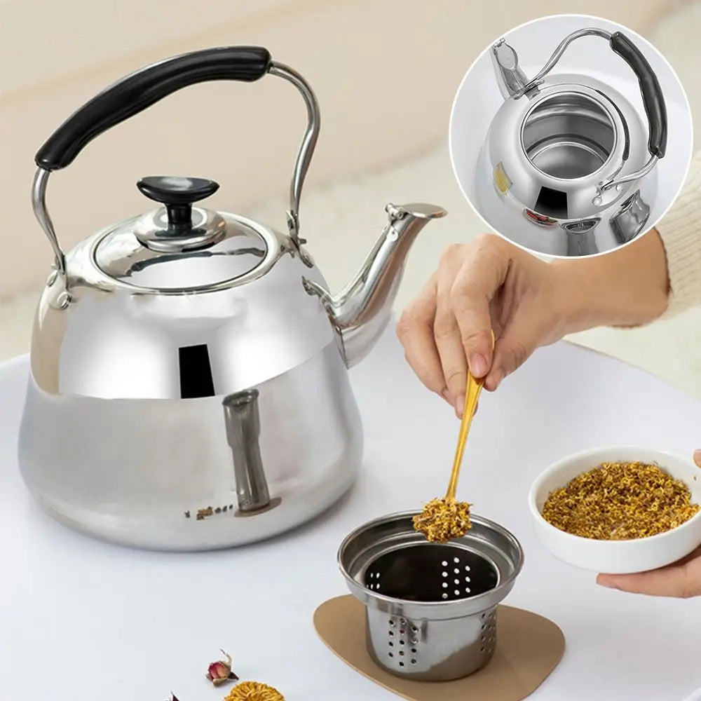 Stainless Steel Whistling Tea Kettle – Gas & Induction 1–3L Whistling Tea Kettle Axl