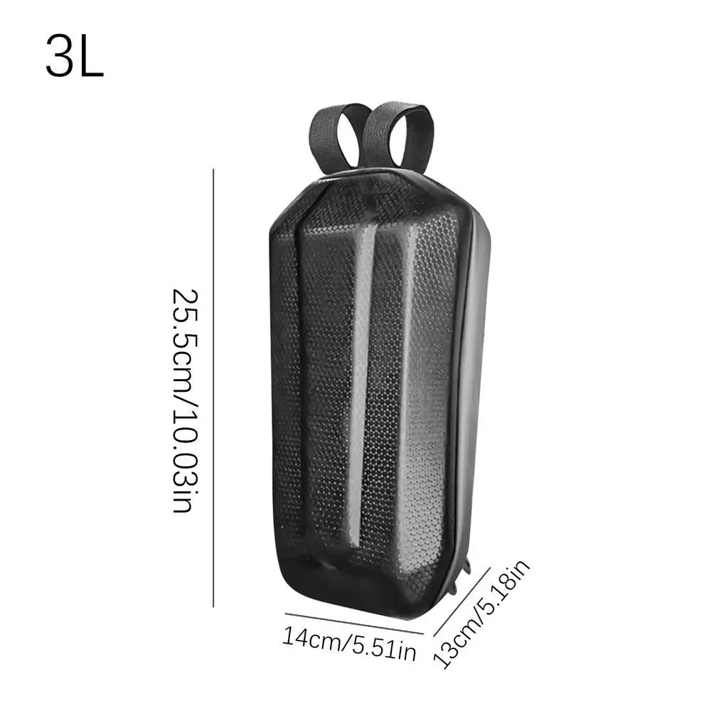 3L Waterproof Hard Shell Front Bag – Scooter & Bike Storage Bike Front Bag Axl 1pcs