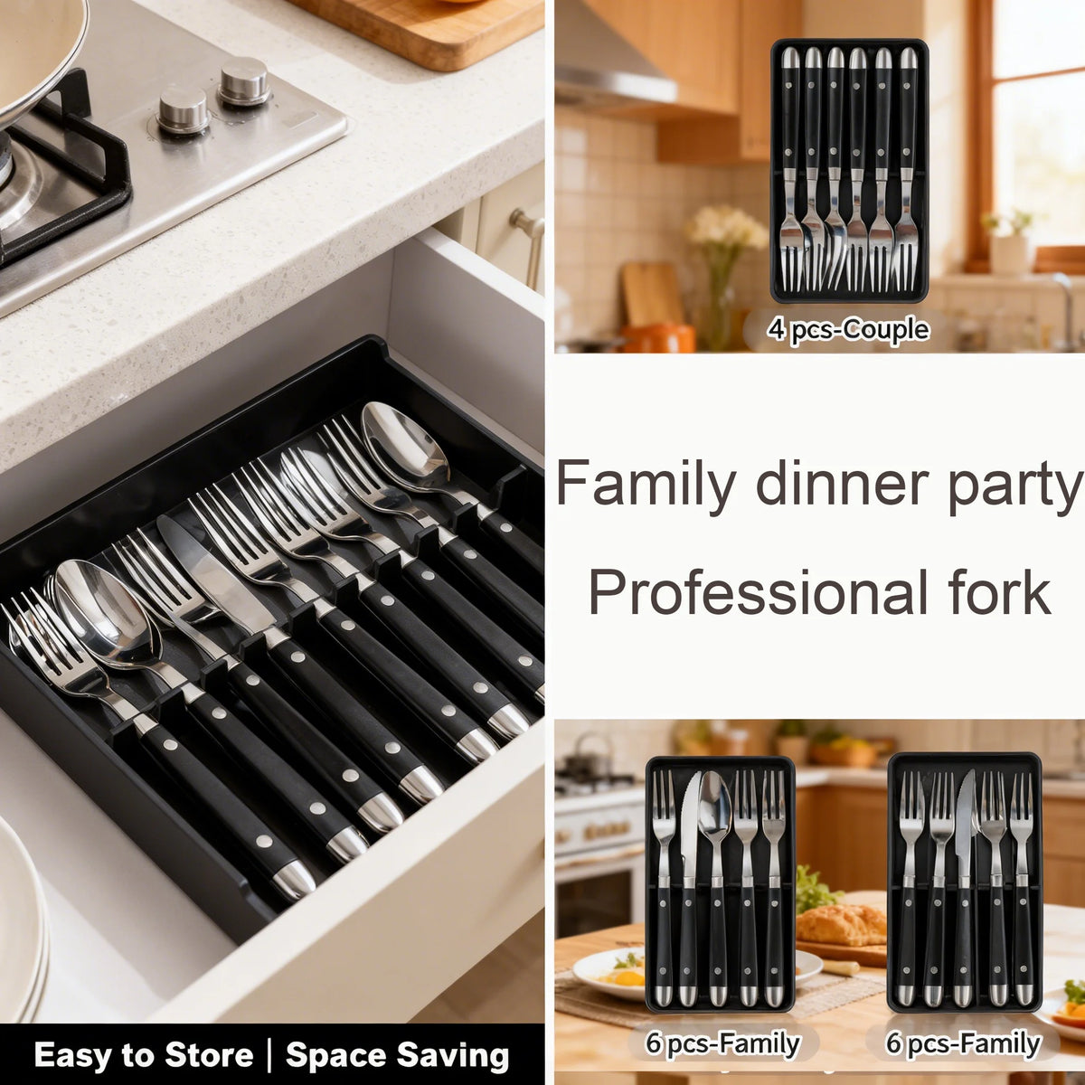 Stainless Steel Dinner Fork Set – Dishwasher Safe Flatware Flatware Fork Set Axl