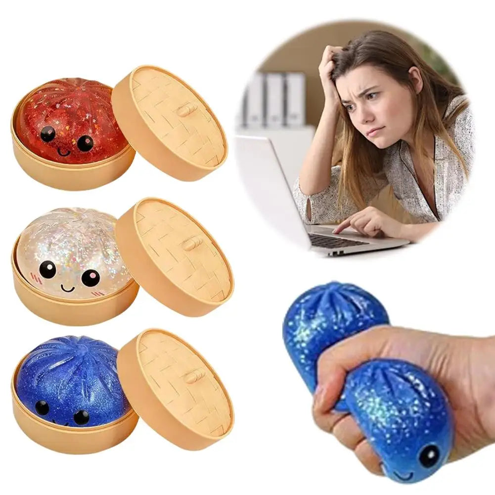 Crystal Dumpling Squishy Squeeze Toy – Silicone Sensory Ball Squishy Squeeze Toy Axl