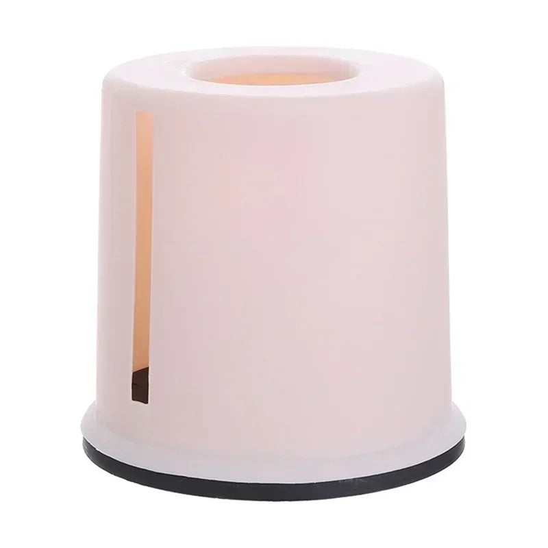 Round Cylinder Tissue Box – Plastic Roll Paper Holder Tissue Box Holder Axl Beige
