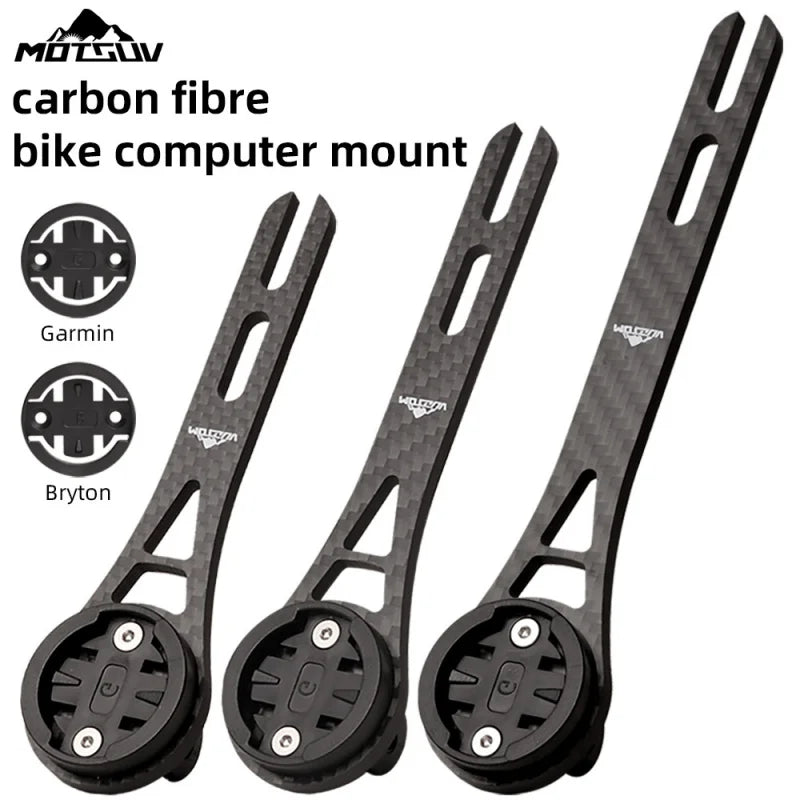 Carbon Fiber Bike Computer Mount – Handlebar Extension Bracket Bike Computer Mount Axl