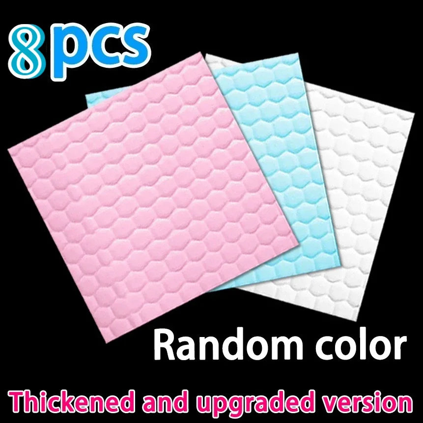 Magic Melamine Sponge Wipes – Reusable Super Absorbent Cloth Cleaning Sponge Wipes Axl Random color-8pcs