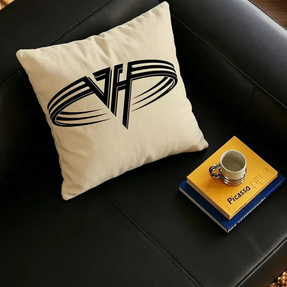 Van Halen Linen Cushion Cover | Music Fan Pillow Case Decor Linen Cushion Cover Axl
