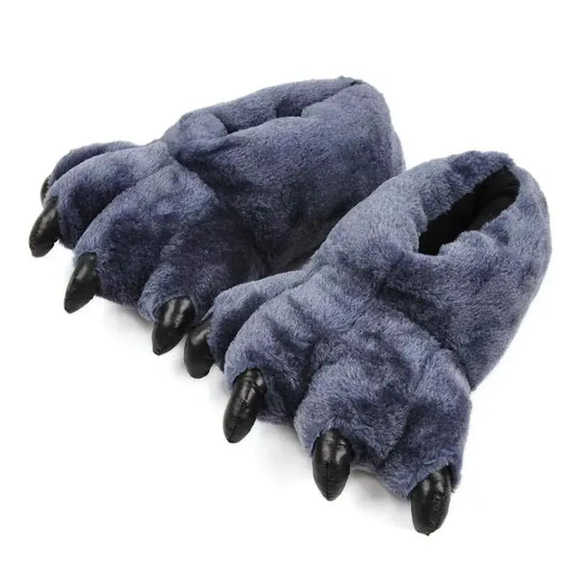 Lorilury Bunny Faux Fur Slippers – Fluffy Women's Slip-On Novelty House Slippers Axl Blue 43