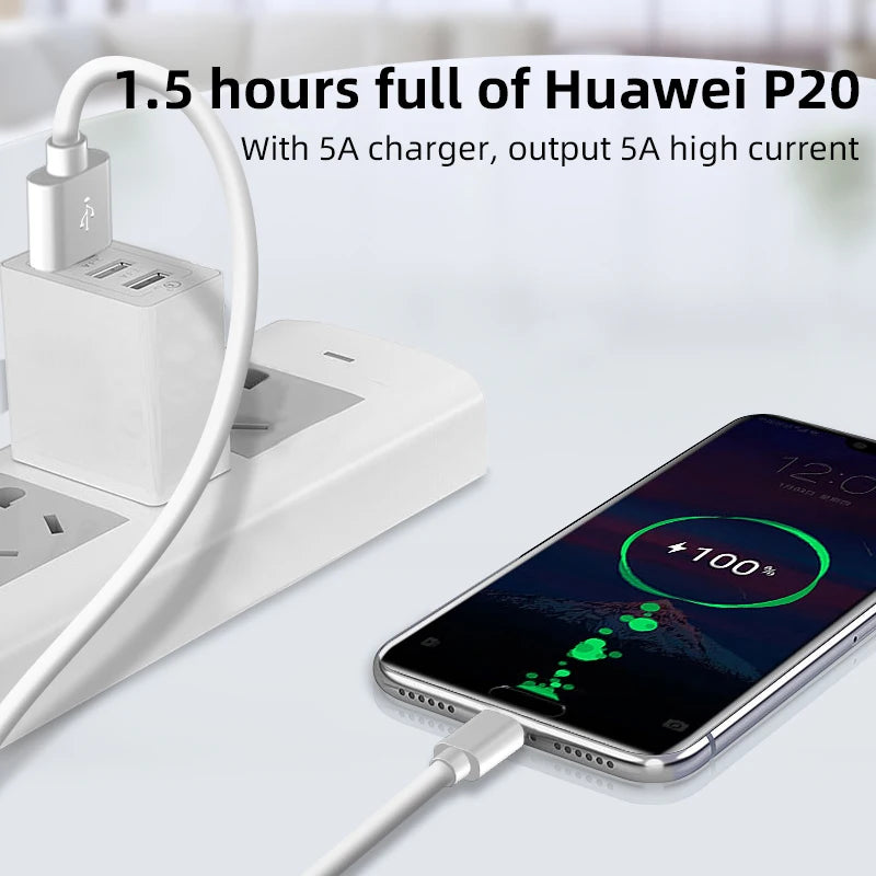 2M USB-C Fast Charge Cable 5A – Samsung, Huawei, Xiaomi USB-C Charging Cable Axl