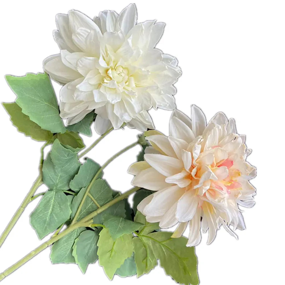Artificial Silk Dahlia Flower Branch 65cm – Multi-Petal Stem Artificial Flower Branch Axl
