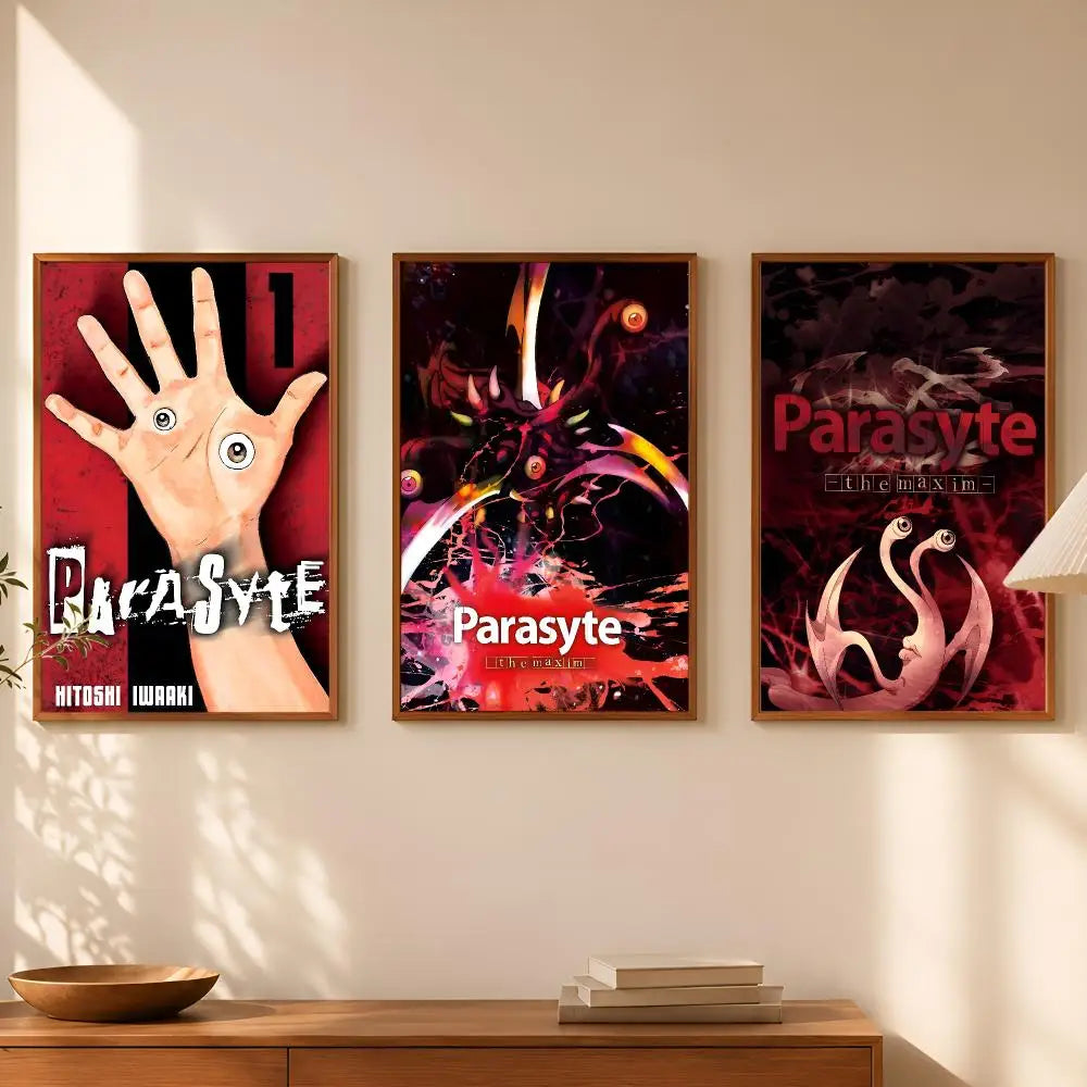 Parasyte Anime Self-Stick Wall Poster – HD Waterproof Art Print Anime Wall Poster Axl
