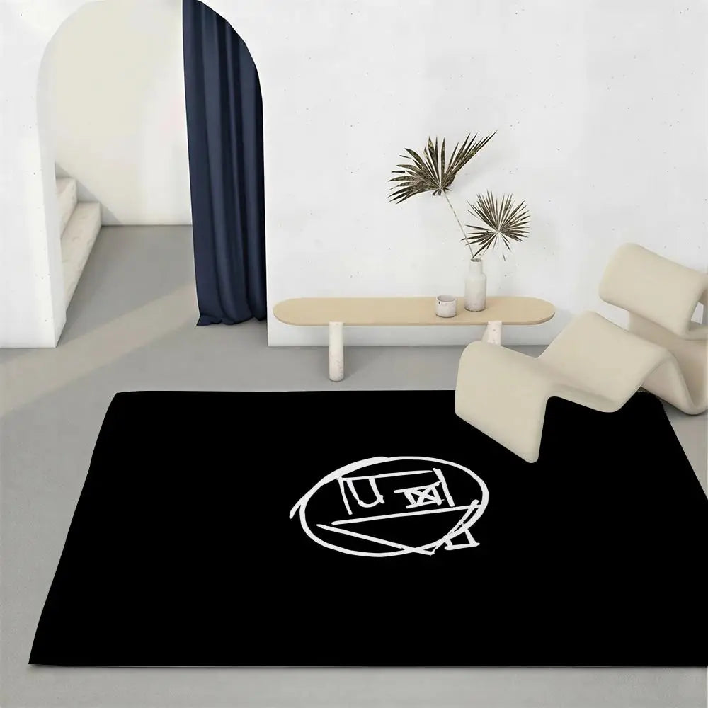 The Neighbourhood Rock Band Flannel Floor Mat – Non-Slip Rug Flannel Floor Mat Axl White3 60x90cm